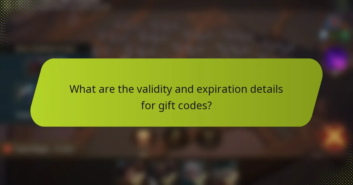 What are the validity and expiration details for gift codes?
